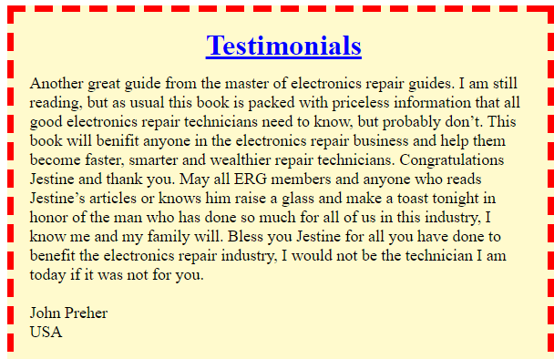 User Experience and Testimonials
