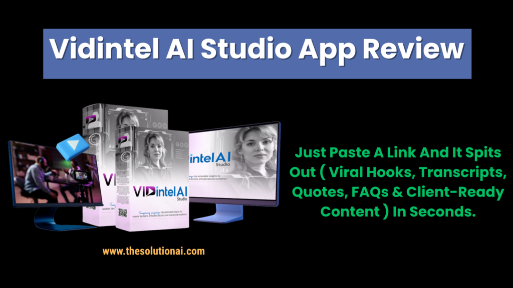 Vidintel AI Studio App review